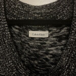 Calvin Klein Monochrome Knit Sweater Dress..